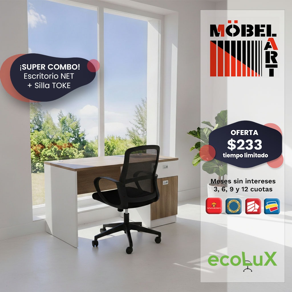 SuperCOMBO Escritorio NEt y silla Toke