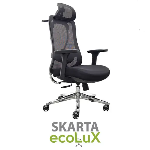 Detalle mecanismo de sincronización silla ergonómica Ergoflex Skarta